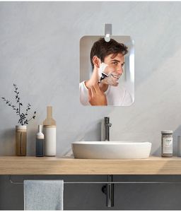Miroir de salle de bain anti-buée - Miroir de toilette en acrylique anti-buée pour le rasage, le toilettage masculin et le maquillage (fixation murale) - Product Image 3