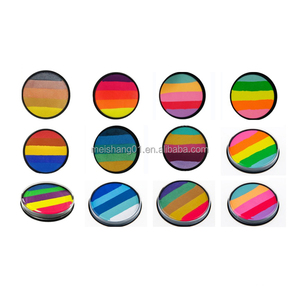 Pintura Facial Rainbow Split Cake 20g, Activada por Agua, Delineador <span class=keywords><strong>de</strong></span> Ojos Neón UV, Arte Corporal, <span class=keywords><strong>Halloween</strong></span>, Cosplay, Festivales, No Tóxica, Venta al por Mayor, OEM - Product Image 6