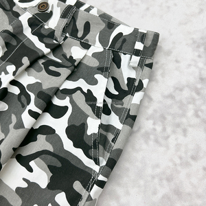 QIANSHI Custom Summer 6 Pockets Denim Sweat Camo Cargo Shorts for Men Baggy Designer Knee Length Men's Bermuda Shorts De Hombre - Product Image 6