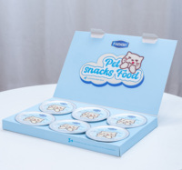 FAENBEI Collations humides en conserve pour animaux de compagnie Gâteries en gros pour chatons Lait de chèvre avec saveur de poulet râpé Collations pour chats