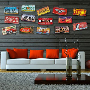 Letreros <span class=keywords><strong>de</strong></span> Metal Personalizados con Diseño <span class=keywords><strong>de</strong></span> Automóviles, Estilo Retro Vintage, Decoración <span class=keywords><strong>de</strong></span> Pared para Casa <span class=keywords><strong>de</strong></span> Campo, Temática <span class=keywords><strong>de</strong></span> Números <span class=keywords><strong>de</strong></span> Automóvil, Placas <span class=keywords><strong>de</strong></span> Matrícula Impresas - Product Image 5