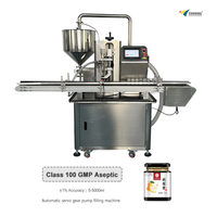 Machine de remplissage automatique de haute précision à tête unique avec pompe à rotor servo pour liquides/sauces visqueuses