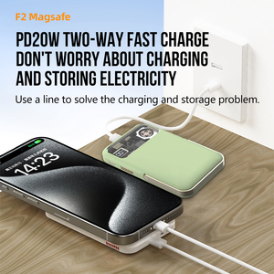 Powerbank Powerstation 10000 mAh Typ-C Kabelloses Magnetisches Laden <span class=keywords><strong>2</strong></span>-in-1 Mit Lüfterkühlung und Ständer - Product Image 4