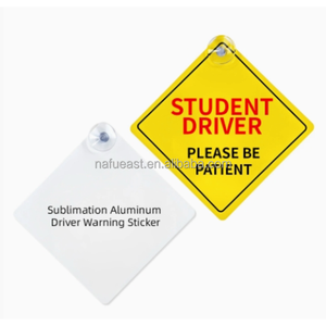 Señales de Advertencia de Aluminio Personalizadas para Sublimación con <span class=keywords><strong>Ventosa</strong></span>, Señal de Advertencia para Automóvil - Product Image 4