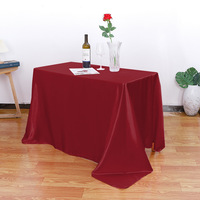Nappe rectangulaire en satin, tissu polyester lavable, nappe blanche pour mariage, fête, dîner, banquet, décoration