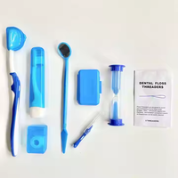 Vente en Gros Kit de Soins Bucco-dentaires Orthodontiques Professionnel Portable 8 Pièces pour Usage Domestique, Kit d'Hygiène Buccale