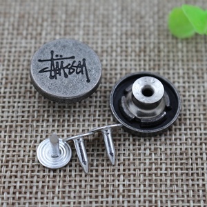 Nhà Sản Xuất Tùy Chỉnh Khắc Logo Kim Loại Quần Jean Nút Cho Quần Jean, Tùy Chỉnh Thực Hiện Nút Quần Jean - Product Image 4