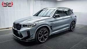 Para <span class=keywords><strong>BMW</strong></span> X3M X4M fibra de carbono un estilo cuerpo Kit fibra de carbono labio delantero difusor alerón viento cuchillo falda lateral alerón de techo - Product Image 3