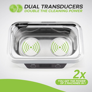Limpiador Ultrasónico Digital con Cestas para Joyería, Relojes, Dental, 1.2L, 35W/70W, 42kHz, Ultrasónico para Verduras - Product Image 5