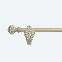 KYOK Support décoratif vintage blanc balayage rouge en résine fleuron en fer laiton tringle à rideau ensemble de poteau crochet fenêtre nouveau modèle Grèce