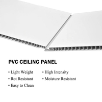 Plafond décoratif en PVC 3D imitation bois stratifié 2x2, bande de corniche décorative pour intérieur, 6m, épaisseur 10mm, largeur 20cm, pour centre commercial et salle de sport