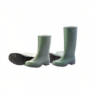 Botas de Lluvia de PVC Verde TTAKE con Suela Negra, Calzado de Seguridad para Uso en Exteriores - Product Image 2