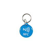 Étiquette NFC personnalisée 13,56 MHz RFID NFC 213 216 en PVC époxy avec code QR, étanche, mini-étiquette NFC pour les médias sociaux