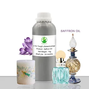 Wholesale Nature Bulk Saffron Crocus Oil Price Therapy Saffron Fragrance For Perfume Making saffron Essential Oil