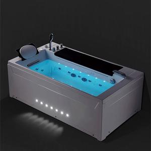 Mewah Kualitas Tinggi Baru Akrilik Resin Kaca Serat Air Terjun Bak Pijat Spa Pusaran Air Bak Mandi dengan Berselancar - Product Image 2