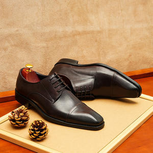 Chaussures plates décontractées et habillées DSYX pour hommes, en cuir véritable respirant, légères, à enfiler, pour affaires, mariage et extérieur - Product Image 4