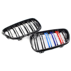 กระจังหน้า BMW F22 F23 สีดำเงา แบบสามสี สไตล์ M สำหรับกันชนหน้า ผลิตจากพลาสติก ABS สำหรับรถยนต์ซีรีส์ 2 ปี 2014-2018 ชุดแต่งอัพเกรด - Product Image 2