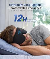 Masque de sommeil sans fil Bluetooth 5.4 avec écouteurs, 12h d'autonomie, connexion stable, fourniture OEM d'usine