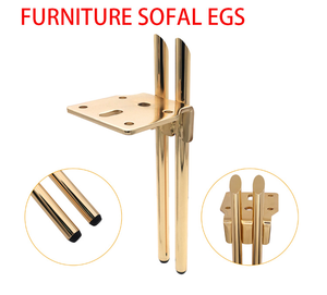 Letto in Ottone Dorato di Stile Lussuoso con Gambe del Tavolo in Metallo Dorato, Produzione Cinese - Product Image 5