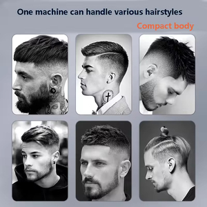 Máquina Cortadora de Pelo Eléctrica Inalámbrica Profesional para Hombres, Recortadora de Pelo Preconfeccionada, Afeitadora a Batería de Acero Inoxidable - Product Image 5