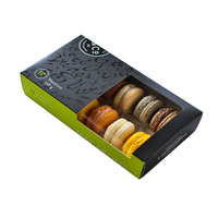 Boîte cadeau blanche personnalisée à biscuits alimentaires boîte à macaron unique en papier d'emballage individuel pour biscuits sucrés