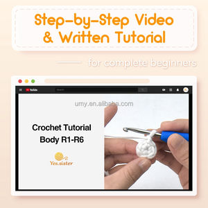 <span class=keywords><strong>Kit</strong></span> de Manualidades de Ganchillo para Principiantes, con Diseño de Frutas y Verduras de Dibujos Animados, Ecológico y Hecho a Mano - Product Image 6