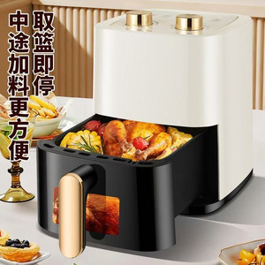 Air Fryer 6L Large Capacity Transparent Door Multi-Functional Household Electric Oven With Ceramic Coating Non-Stick Interior - Product Image 1