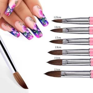 Brosse à ongles en acrylique de grande qualité Sable Hair 6 tailles de poudre monomère #2 #4 6 #8 #10 #12 - Product Image 2