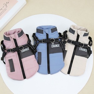 Nuovi arrivi autunno inverno solido per il tempo libero in poliestere con colletto antivento riflettente eco-friendly <span class=keywords><strong>vestiti</strong></span> per animali da compagnia - Product Image 2