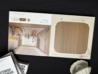 Service d'impression de livrets d'échantillons de matériaux de construction et de meubles en carton, avec conception personnalisée, couleurs sur mesure et impression offset