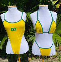 Maillots de bain imprimés décontractés américains, deux pièces, OEM, bikini personnalisé, style décontracté, fabricant de maillots de bain sur mesure