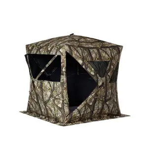 Portable Polyester Fibre Outdoor Windproof Pop Up Hide Hunting Ground Blinds Camouflage Photography Shooting Hunting Tent