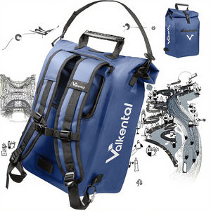 Sacoche de vélo 3 en 1 imperméable 25L pour enfants avec sangle réglable et design tendance en PVC - Product Image 3