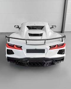 Kit carrosserie en fibre de carbone sèche pour Chevrolet <span class=keywords><strong>Corvette</strong></span>, CorvetteC8 LD, lèvre avant, diffuseur, spoiler, capot, pare-chocs CorvetteC8 - Product Image 4