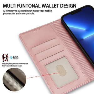 Étui portefeuille de luxe en cuir avec support pour Samsung Galaxy S22 S22U S21 et iPhone – Protection intégrale - Product Image 2