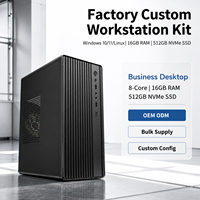 Mini Tower Desktop PC AMD Ryzen 5 7500F Ryzen 7 7700 RTX 4060 DDR5 HD VGA 8 USB-poorten Gigabit LAN Desktop Computer AI PC