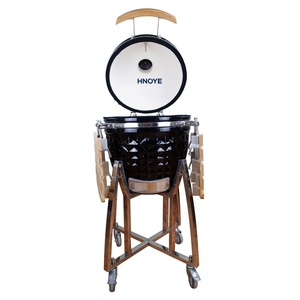 Barbecue Kamado <span class=keywords><strong>en</strong></span> céramique <span class=keywords><strong>de</strong></span> 26 pouces avec grille <span class=keywords><strong>en</strong></span> <span class=keywords><strong>fonte</strong></span> et outil à cendres - Product Image 4