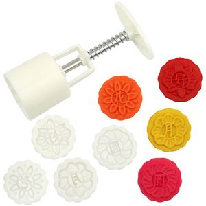 Juego de Herramientas para Hornear Galletas en 3D Personalizadas con Formas de Flores de Cerezo, Conejos, Flores Hermosas y Luna Llena, Sistema de Moldes para Conejos OEM/ODM - Product Image 3
