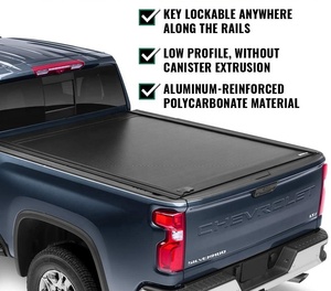 Couvercle de volet roulant en aluminium pour camionnette Couvercle de tonneau enroulable rétractable pour Hilux Revo mitsubishi <span class=keywords><strong>L200</strong></span> - Product Image 4