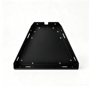 บริการผลิตแผ่นโลหะตามสั่ง ชิ้นส่วนยึดสแตนเลสสตีลขึ้นรูปด้วยเครื่อง CNC พร้อมช่องเจาะตรงกลางและรูสำหรับสกรู - Product Image 3