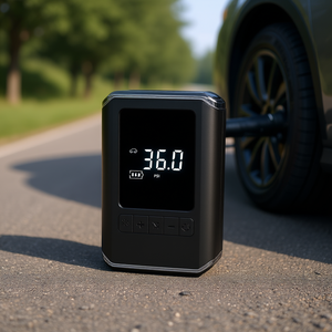 Mini Inflador Digital de Neumáticos 150Psi 12V de un Solo Cilindro para Auto, Motocicleta y Bicicleta con Pantalla LED y Función de Banco de Energía - Product Image 2