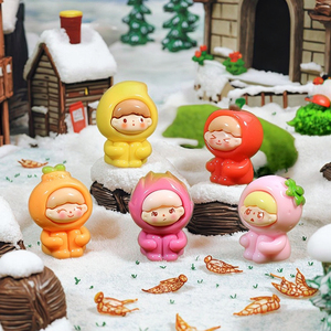 3D Fruit <span class=keywords><strong>Cub</strong></span> dibujos animados estéreo adornos lindos accesorios de joyería DIY para Navidad Micro paisaje resina pequeña comida - Product Image 3