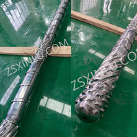 Barril de tornillo extrusor de PE nitrurado directo de fábrica para máquina extrusora de plástico de filamento personalizado