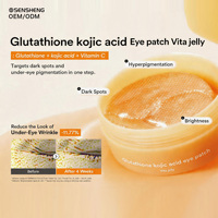 Prix d'usine Marque privée : Hydratant à l'acide hyaluronique, Patchs anti-rides en poudre cristalline, Masque patch pour les yeux au glutathion