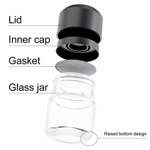 La mejor venta, tarro cosmético de cristal con logotipo personalizado multiusos, respetuoso con el medio ambiente, 70ml, 2,46 onzas para exportación - Product Image 3