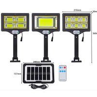 Norme UE personnalisée 100w variété d'options d'ampoules télécommande économie d'énergie Ip67 étanche LED lampadaire solaire