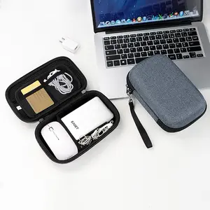 SM08 double layer hard disk storage bag usb cable u disk power bank digital products storage box organise case