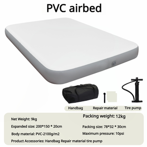 Bốn mùa Inflatable nệm không khí Trọng lượng nhẹ có thể gập lại airbed có thể sạc lại được xây dựng trong bơm TPU thả khâu vải cho cắm trại - Product Image 2