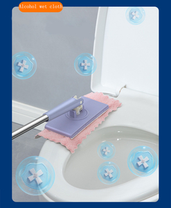 Mocio in tessuto piatto multifunzione per la pulizia della casa pigra a mano due dimensioni con Clip - Product Image 6
