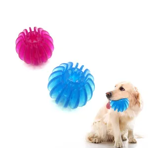 Tamanho personalizado Dog Playing Tpr Ball Pet Toys Não tóxico comida tibetana Dog Chew Toy Ball